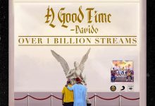 Davido A Good Time Album Reaches 1 Billion Streams