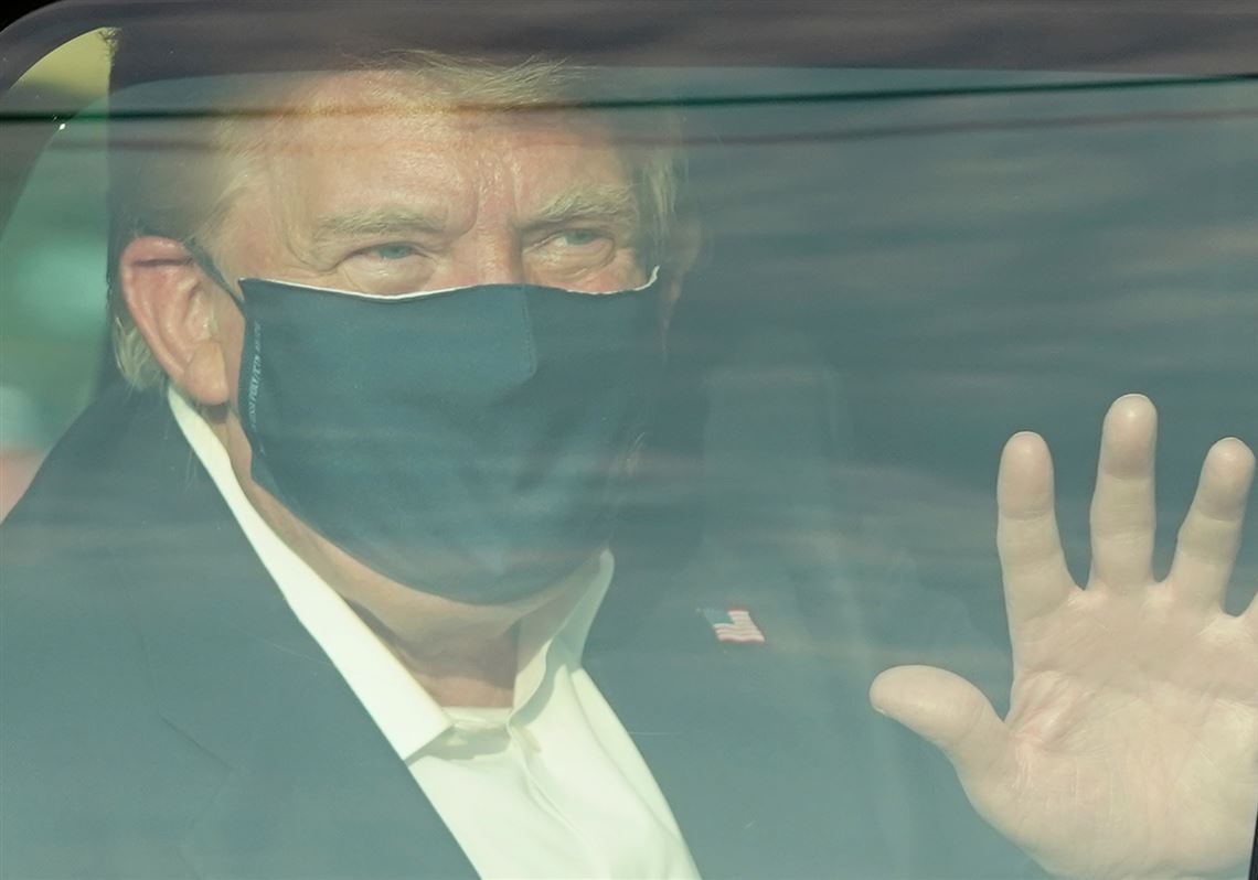 US President Donald Trump Leaves Hospital to Greet Supporters